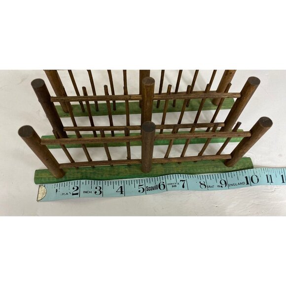 Set Of 3 Pieces Miniature Wood Fence Corral Christmas Village Dollhouse Vtg 1991 - Picture 6 of 11